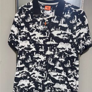 Nike Graphic Black and White Men's Polo